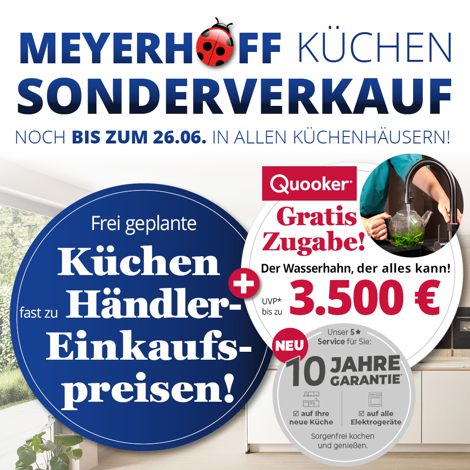 Küchensonderverkauf • Küchen fast zu Händlereinkaufspreisen + Gratis Zugabe • Nur noch bis 26.06.2026